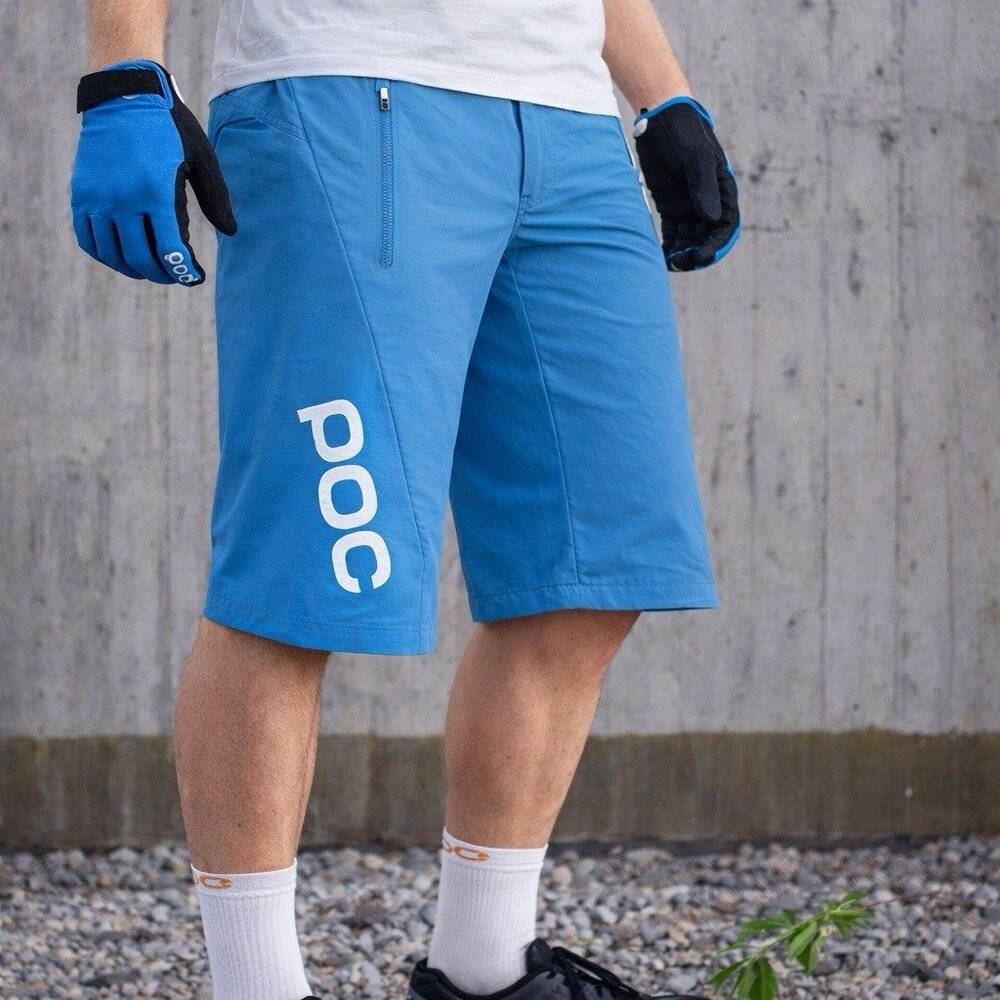 POC Essential Enduro Shorts Men's XL MTB Trail Cycling Basalt Blue Adjustable